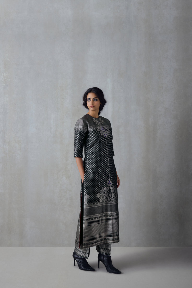 Silk Brocade Tunic Set