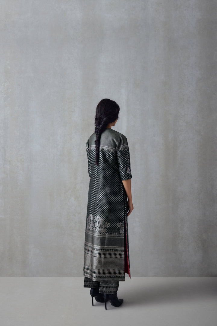 Silk Brocade Tunic Set