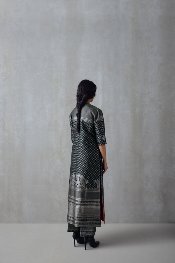 Silk Brocade Tunic Set