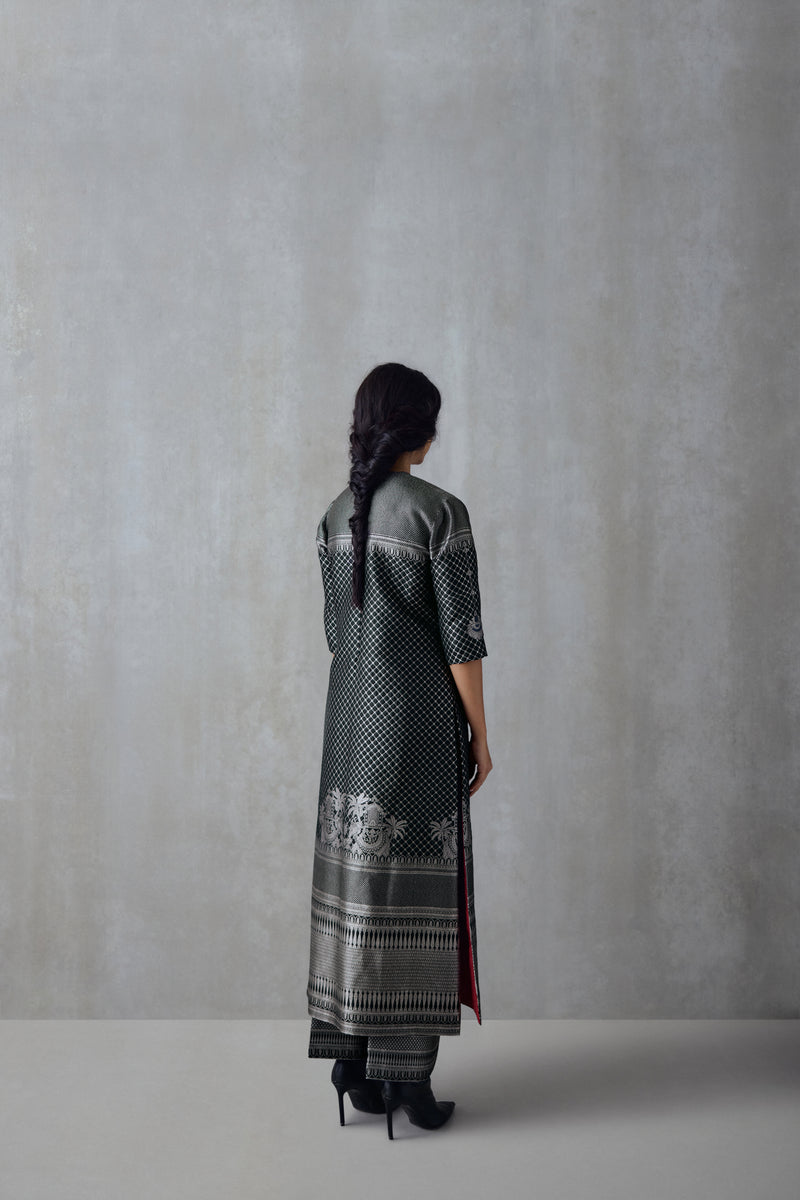 Silk Brocade Tunic Set