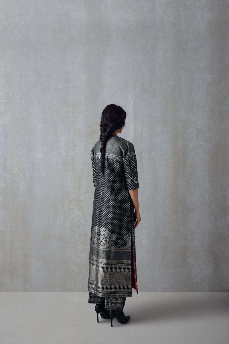 Silk Brocade Tunic Set