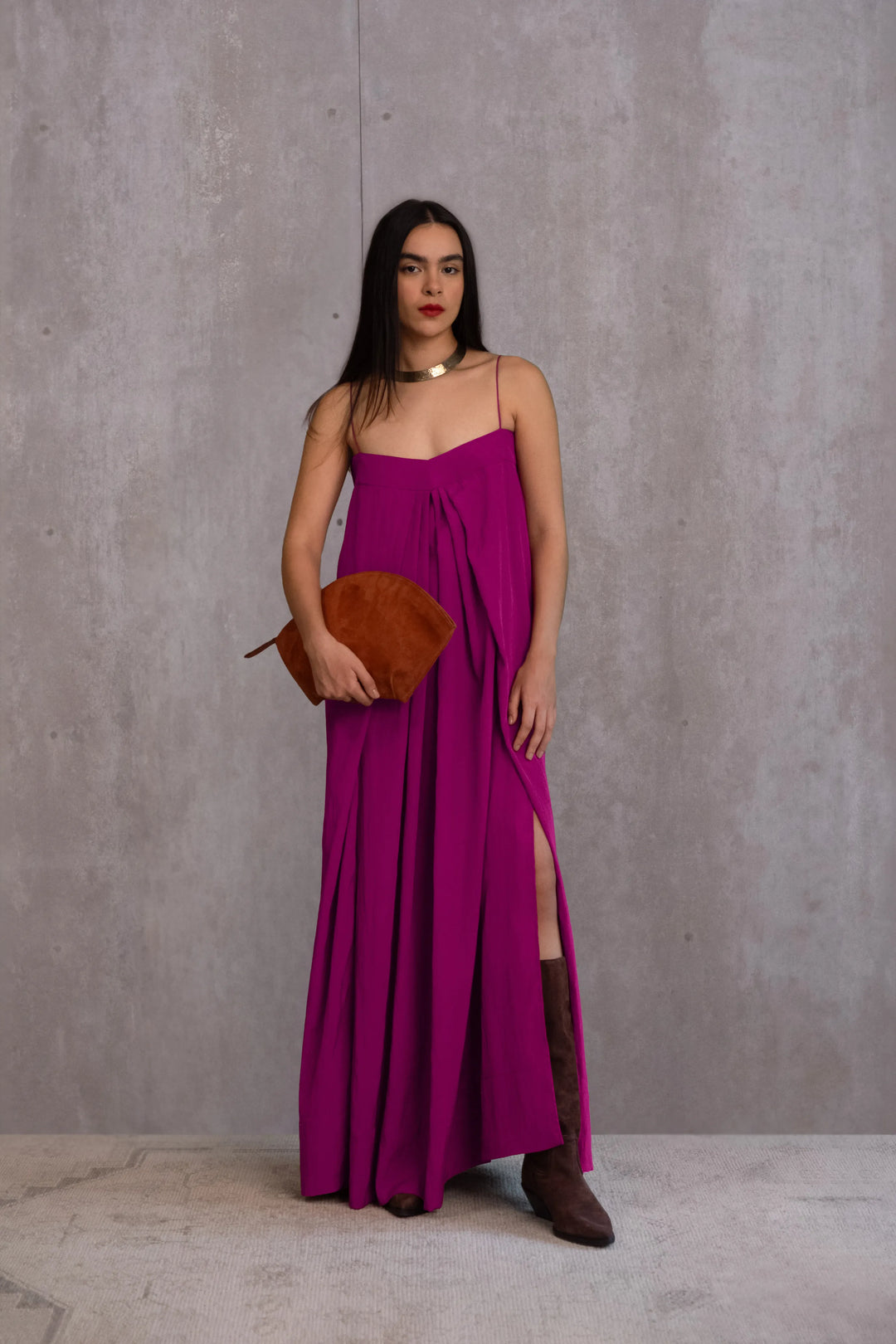 Draped Maxi Dress