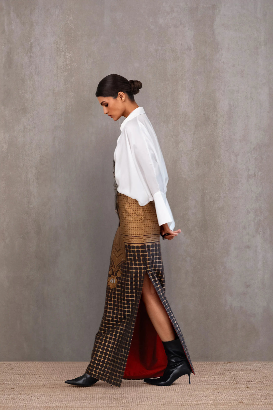 Silk Brocade Dress