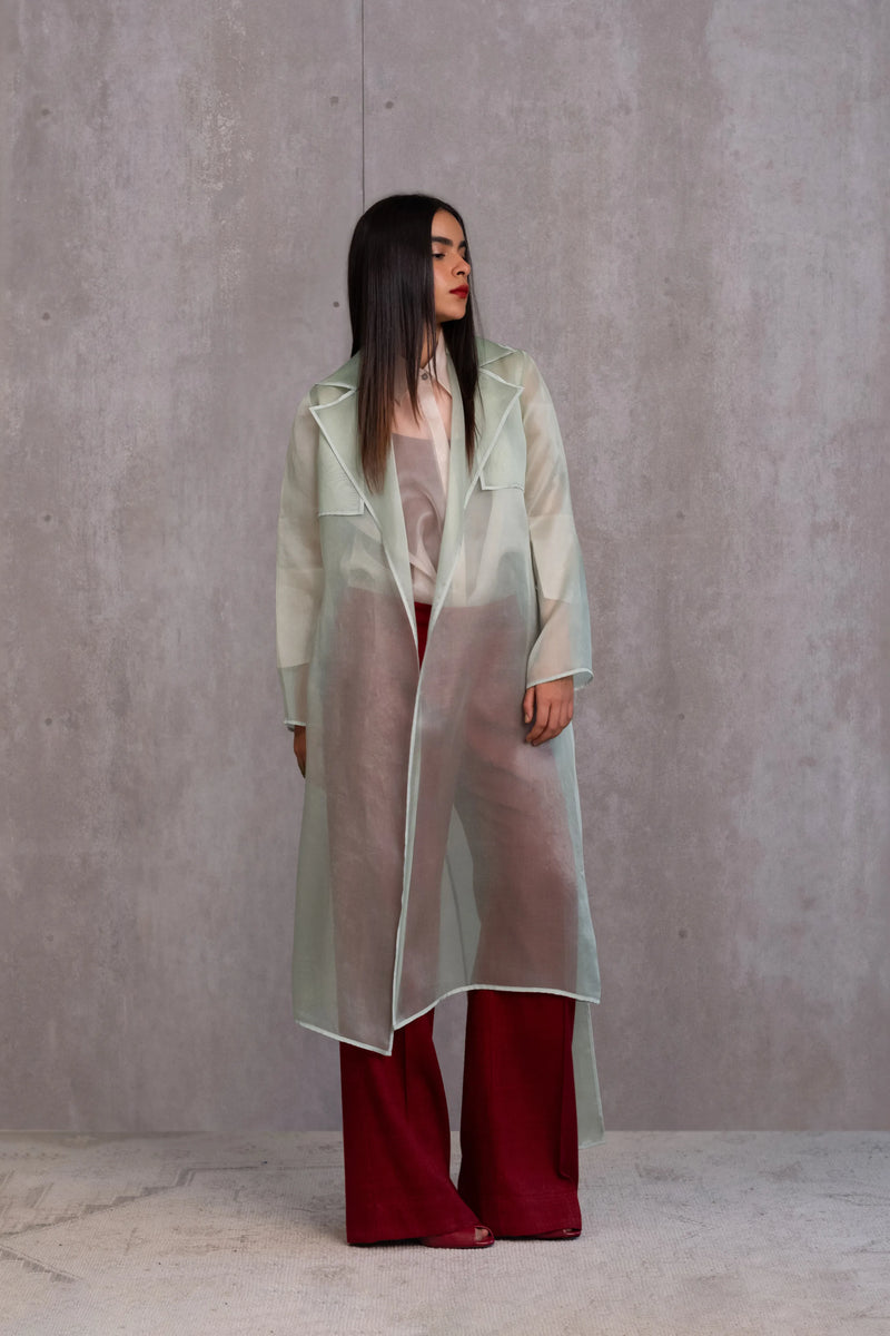 Silk Organza Trench