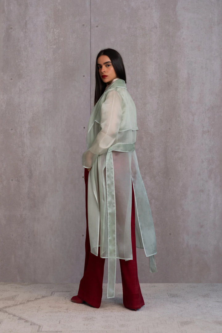 Silk Organza Trench