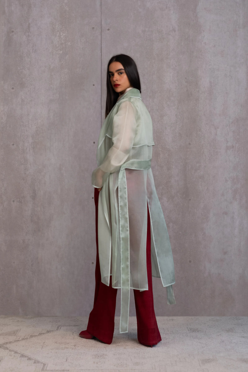 Silk Organza Trench