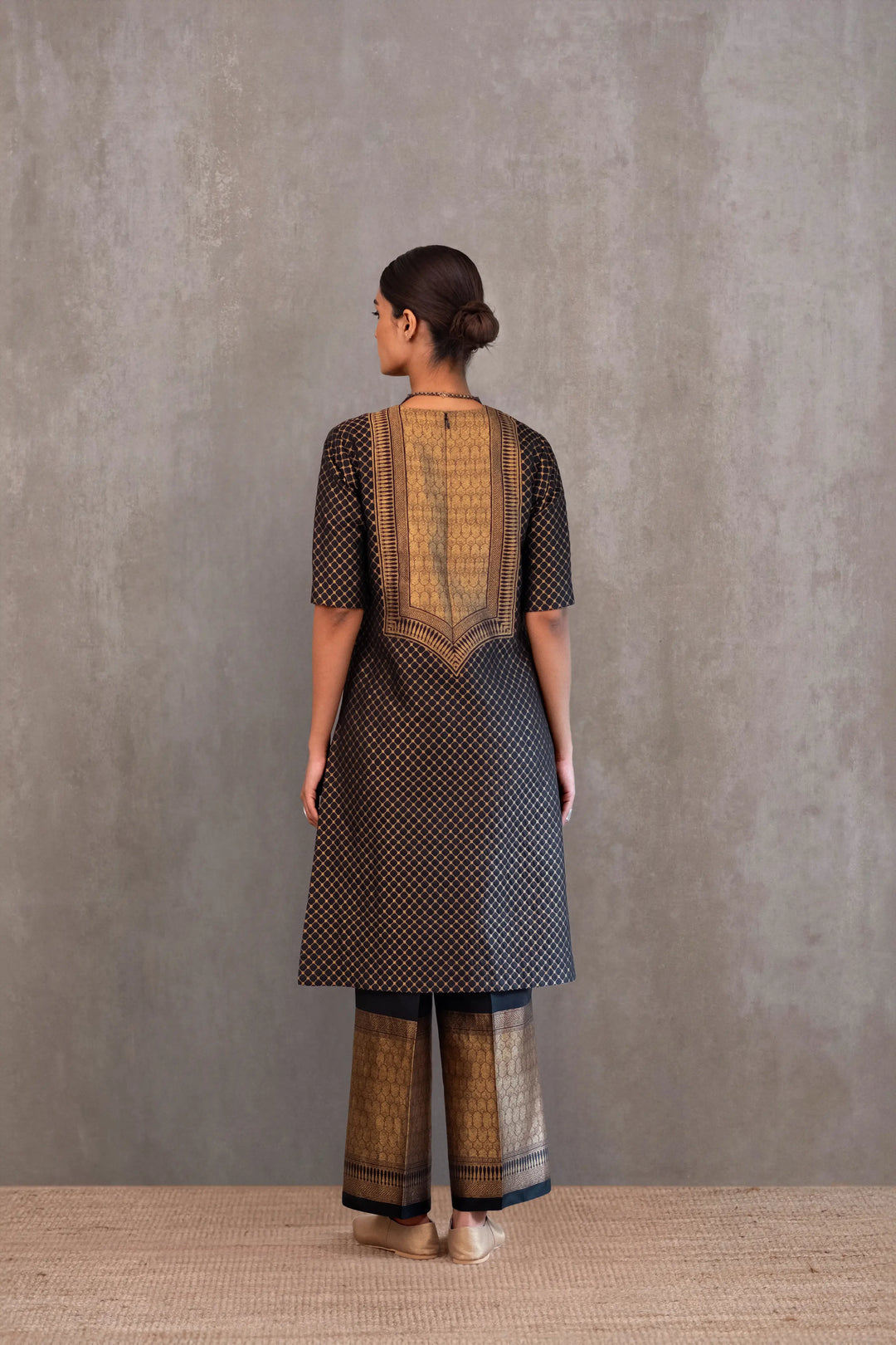 Silk Brocade Kurta Set
