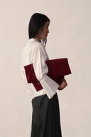 A tuxedo-inspired ivory shirt, crafted in silk - PAYAL KHANDWALA