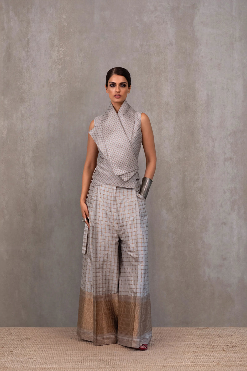 Silk Brocade Palazzo