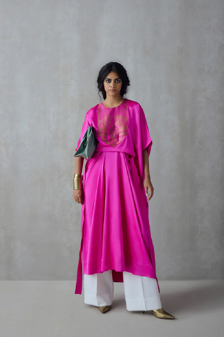 Silk Belted Dress