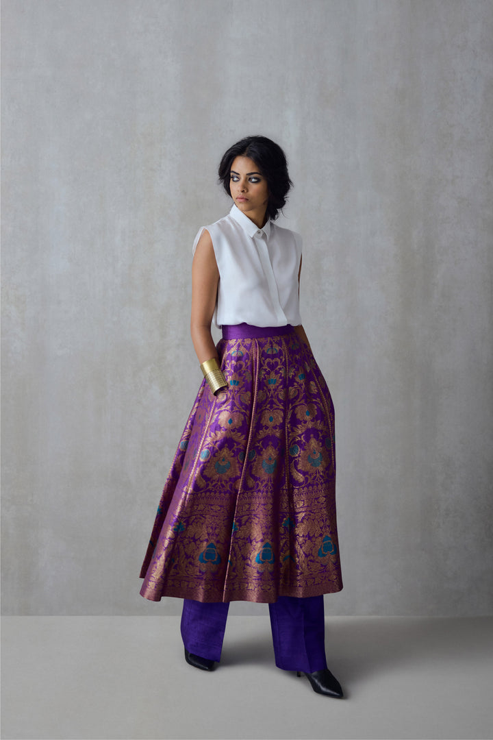 Silk Brocade Skirt