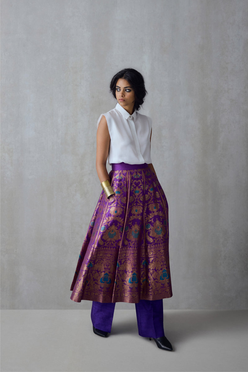 Silk Brocade Skirt