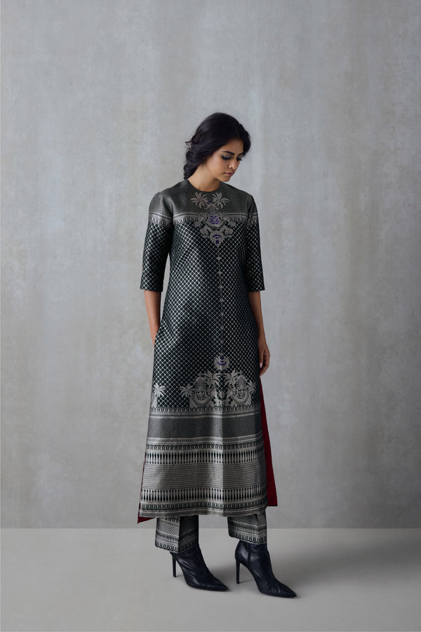 Silk Brocade Tunic Set