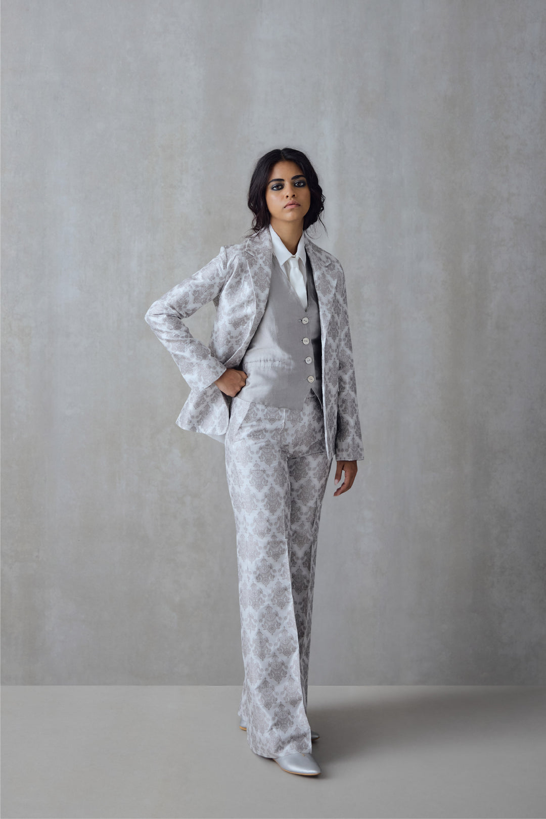 Silk Brocade Trouser