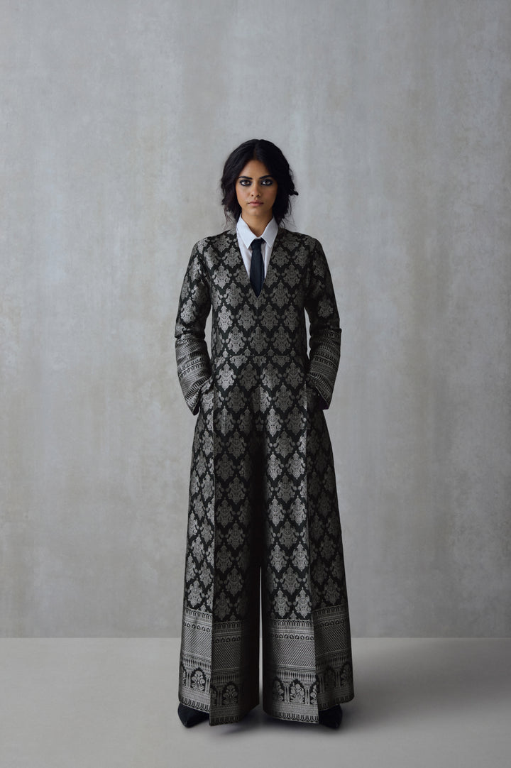 Silk Brocade Jumpsuit