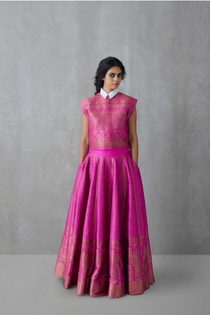 Silk Brocade Skirt