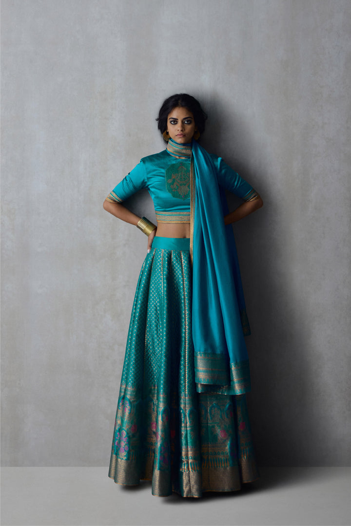 Silk Brocade Lehenga