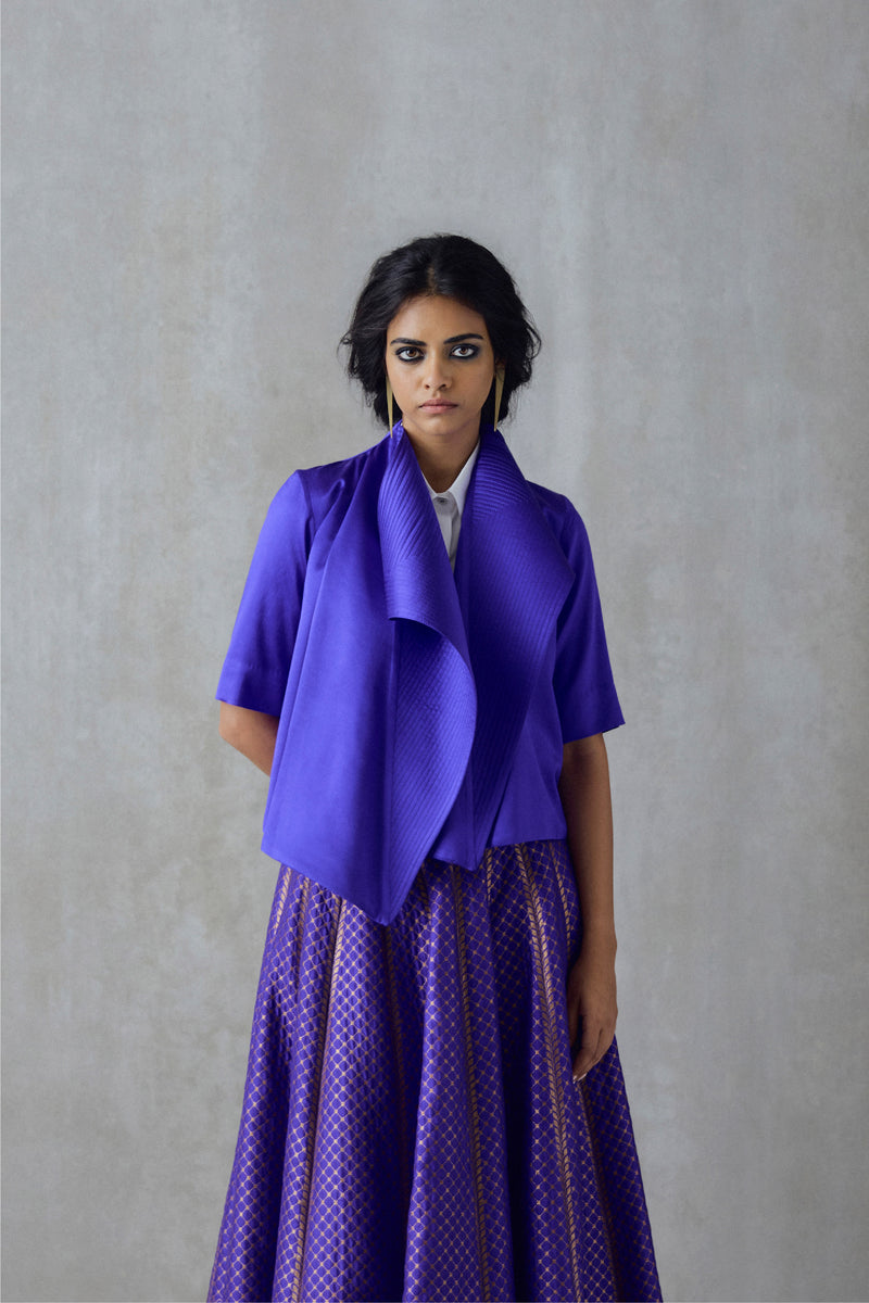 Silk  Cropped Jacket