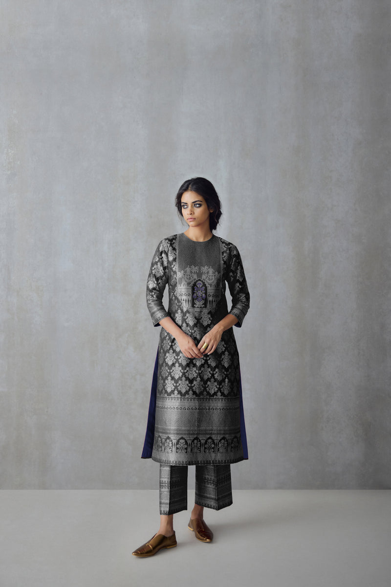 Silk Brocade Tunic Set