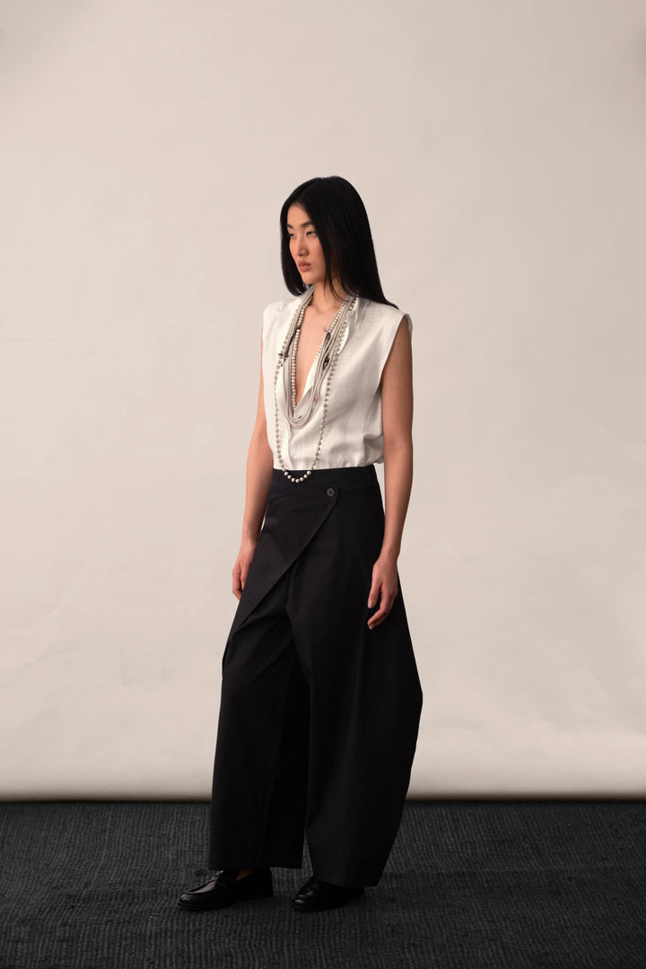 Poplin Wrap Palazzo