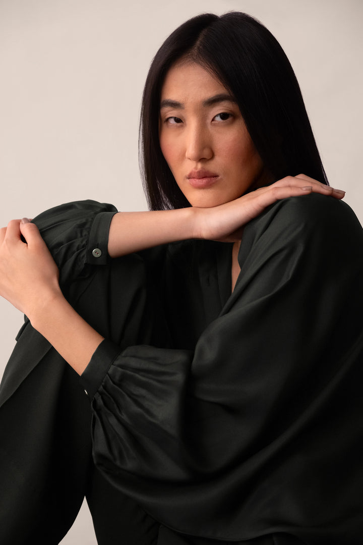 Silk Shirt With Sash