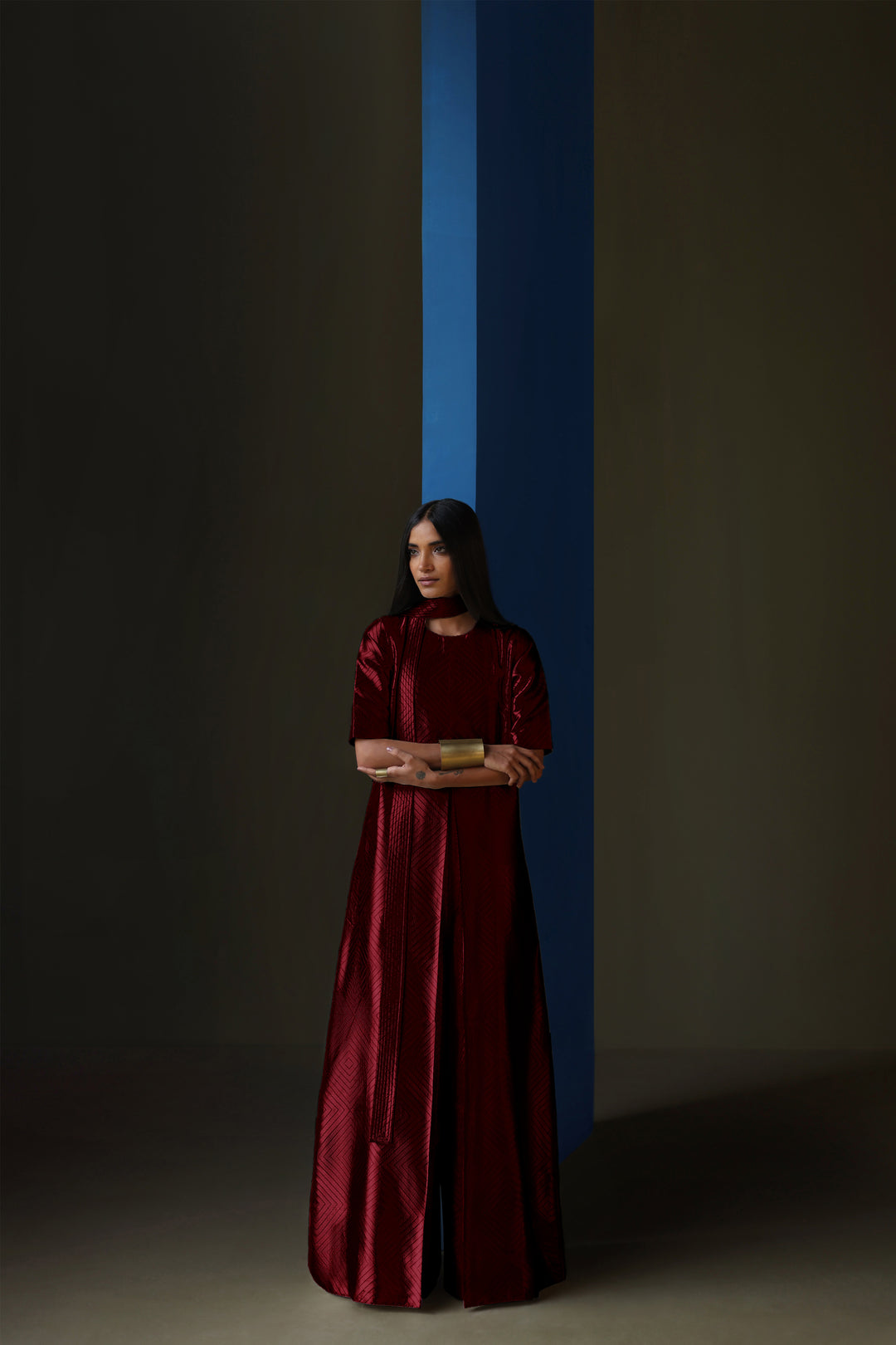Silk  Brocade Jumpsuit