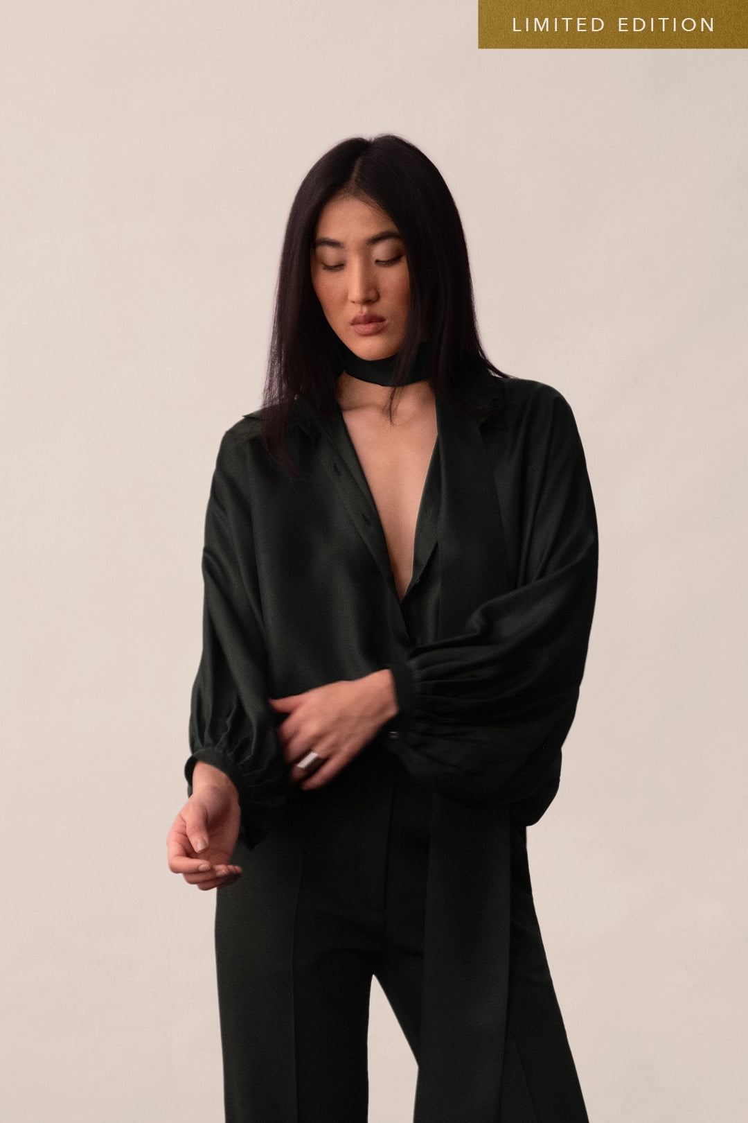 Silk Shirt With Sash