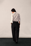 A handwoven silk wide-leg trouser with pockets – PAYAL KHANDWALA