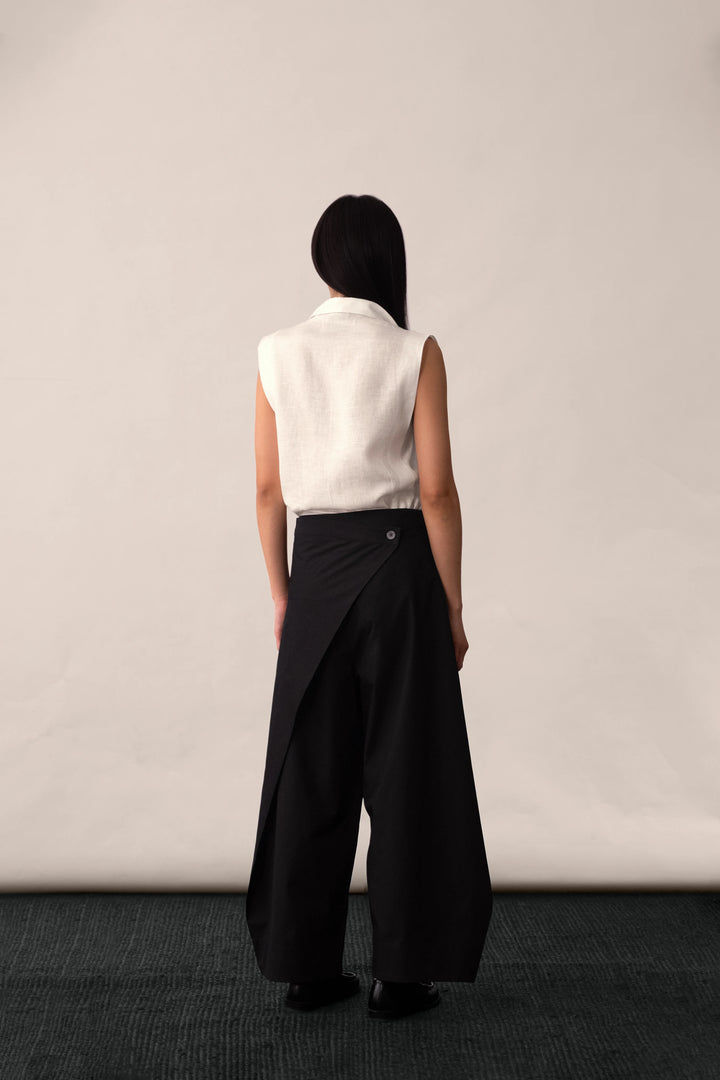 Poplin Wrap Palazzo