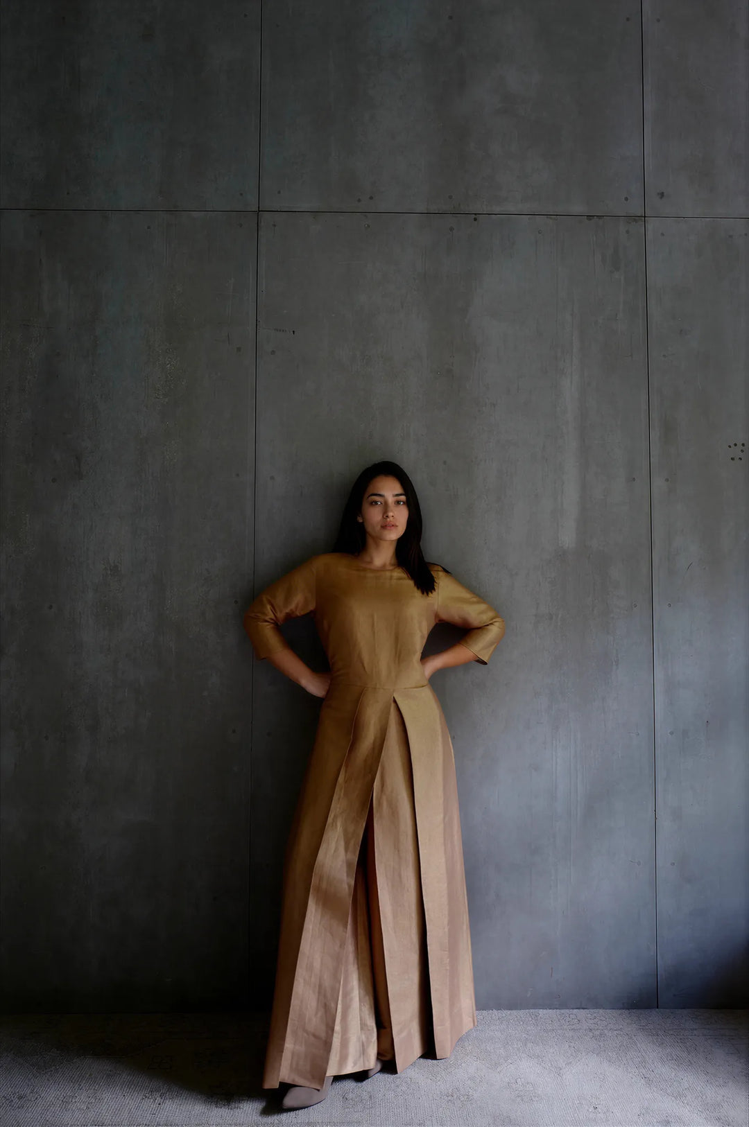 Silk Brocade Jumpsuit
