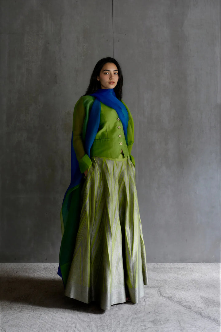 Silk Brocade Palazzo