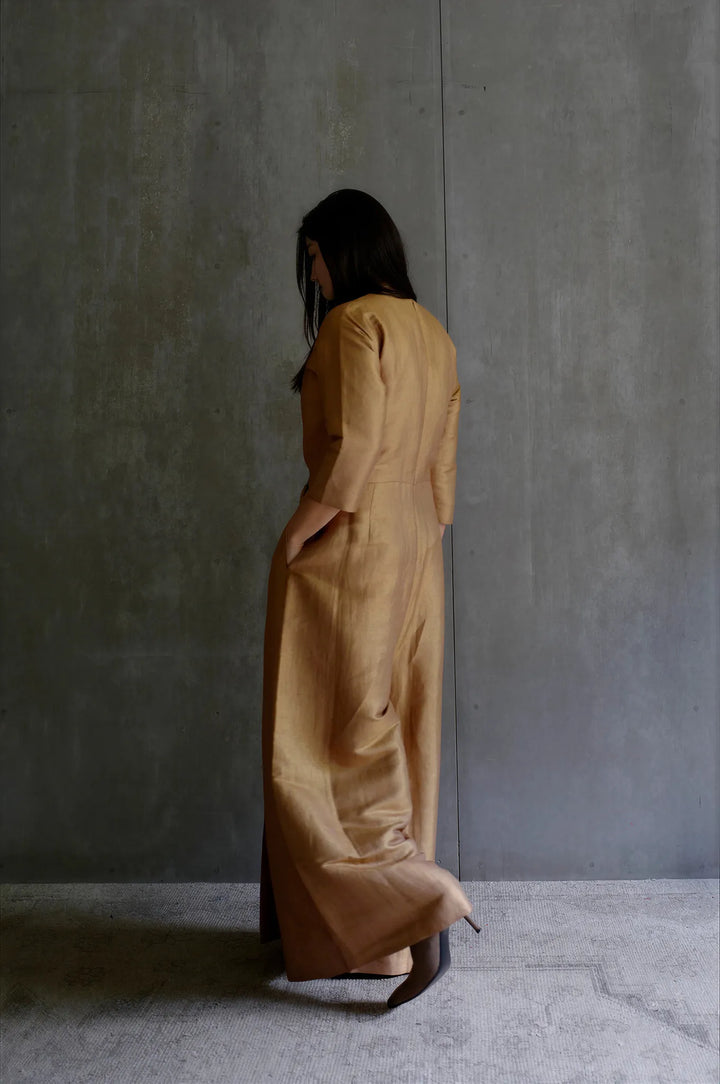 Silk Brocade Jumpsuit