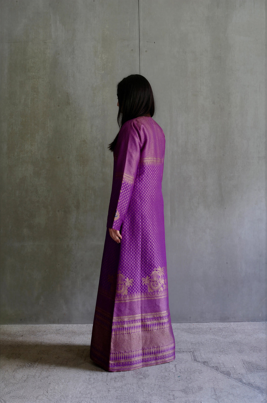 Silk Brocade Dress
