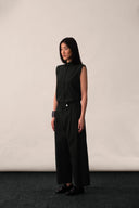 A poplin culotte with pleated details and pockets – PAYAL KHANDWALA