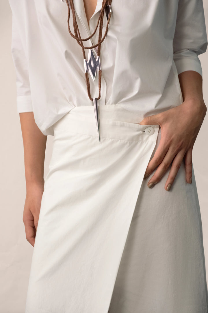 Poplin Wrap Palazzo