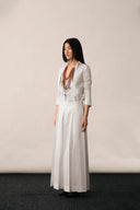 A signature poplin palazzo with pleated details – PAYAL KHANDWALA