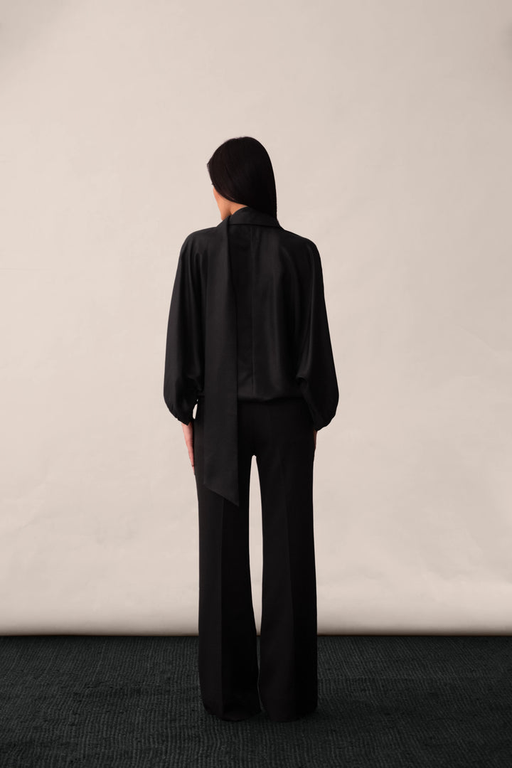 Silk Shirt With Sash