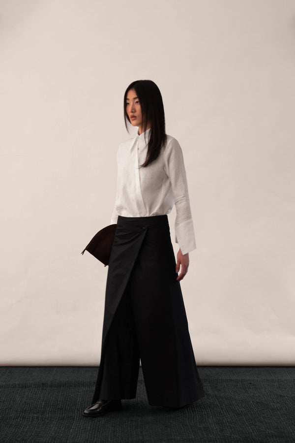 Poplin Wrap Palazzo