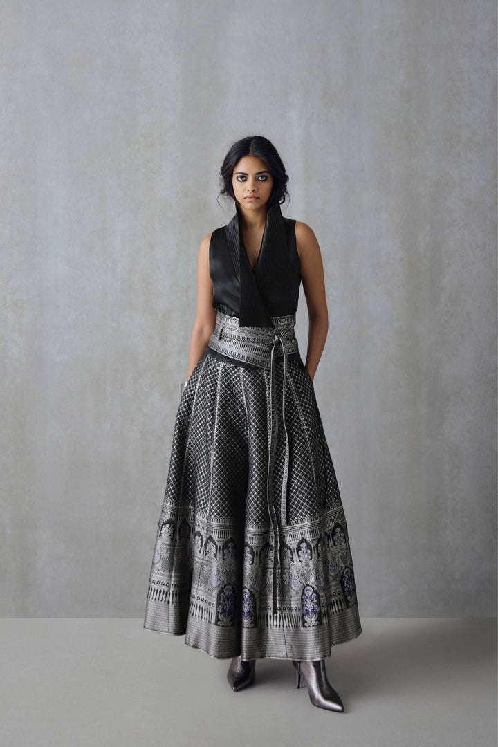 Silk Brocade Palazzo