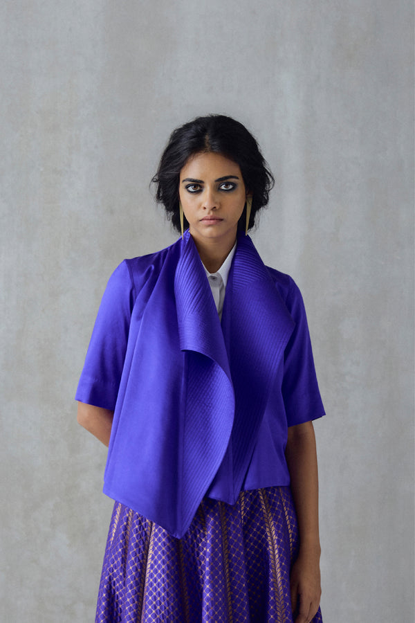 Silk  Cropped Jacket