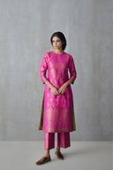 Silk Brocade Kurta Set