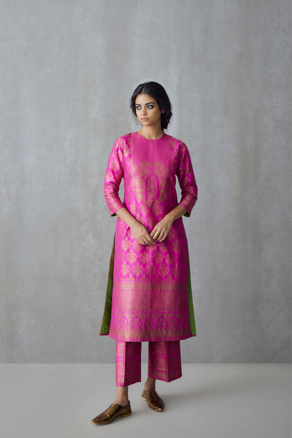 Silk Brocade Tunic Set