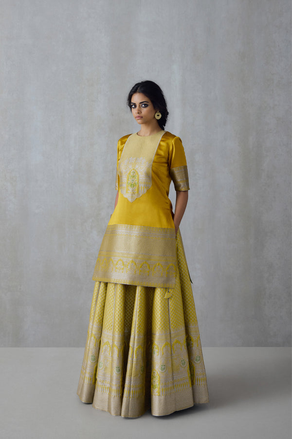 Silk Brocade Skirt