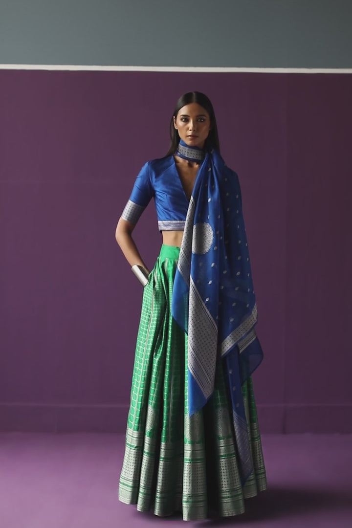 Silk Brocade Lehenga