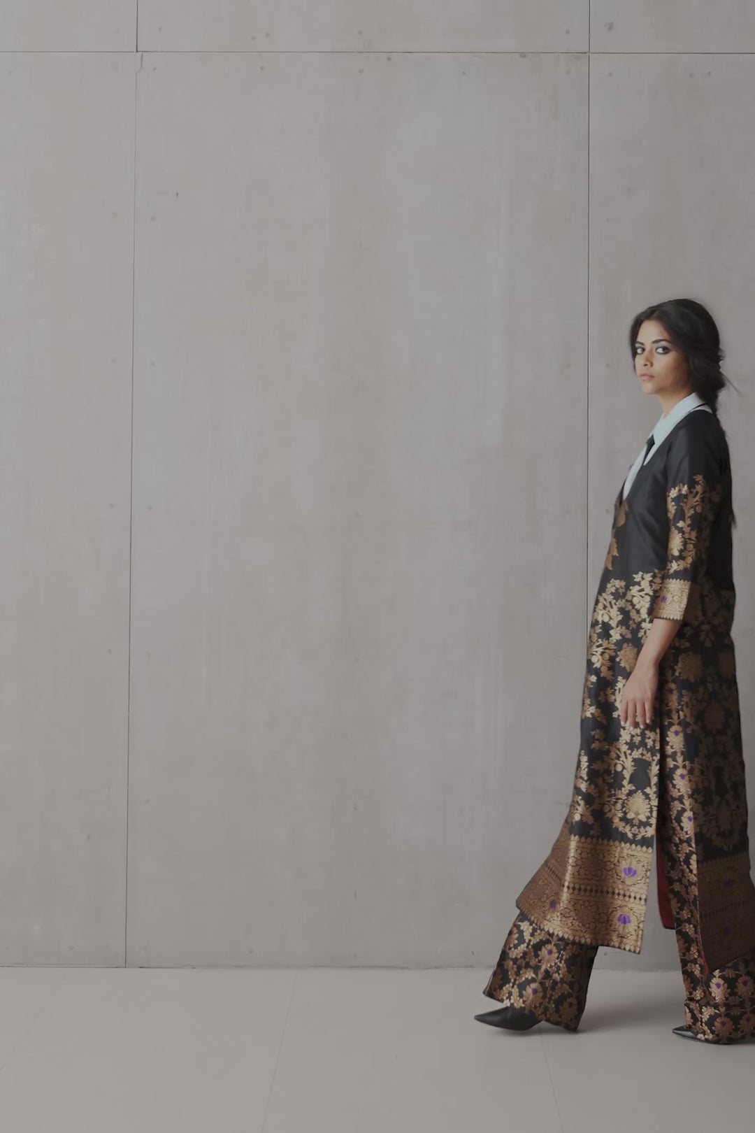 Silk Brocade Trouser