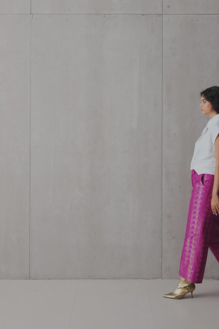 Silk Brocade Culotte