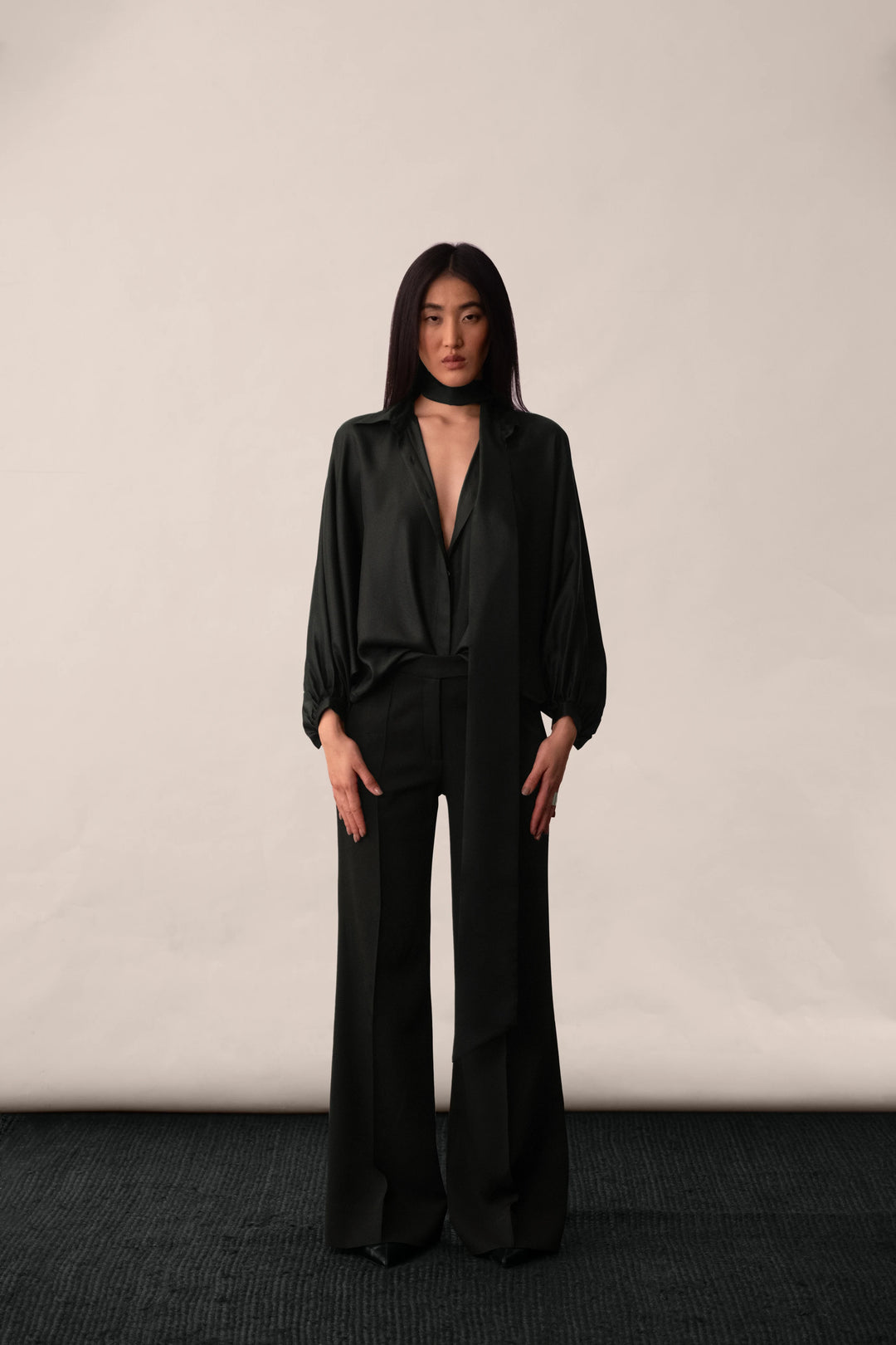Silk Shirt With Sash