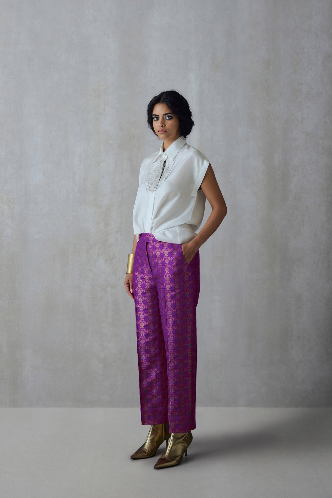 Silk Brocade Culotte