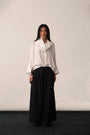 Silk Loop Neck Blouse
