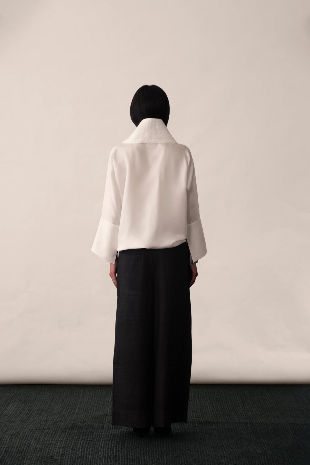 Silk Loop Neck Blouse